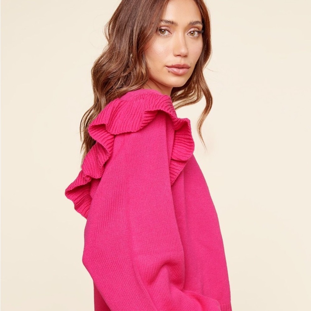 Ari Ruffle Cardigan - Picture 3 of 4